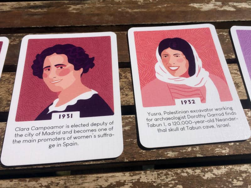 Clara Campoamor and Yusra cards