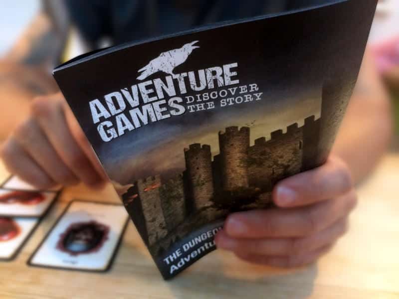 the adventure book tells the story