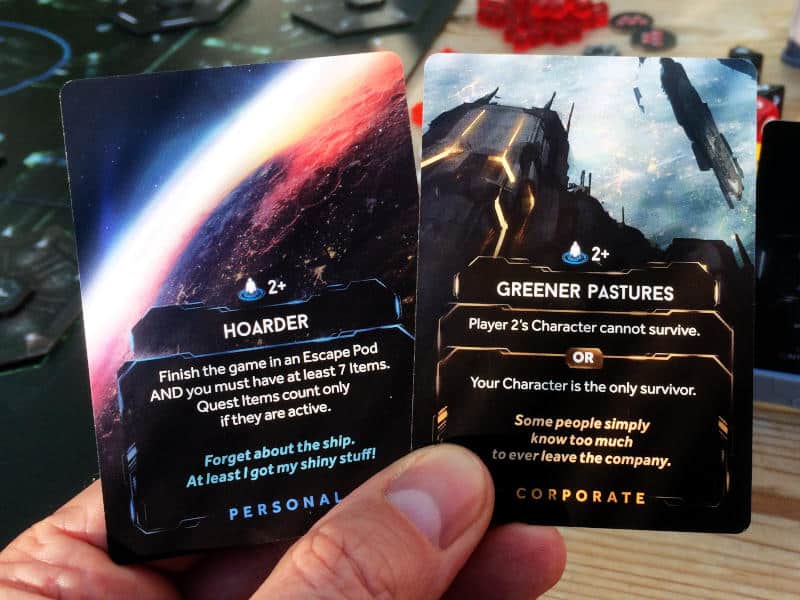 objective cards