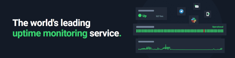 The world's leading uptime monitoring service.