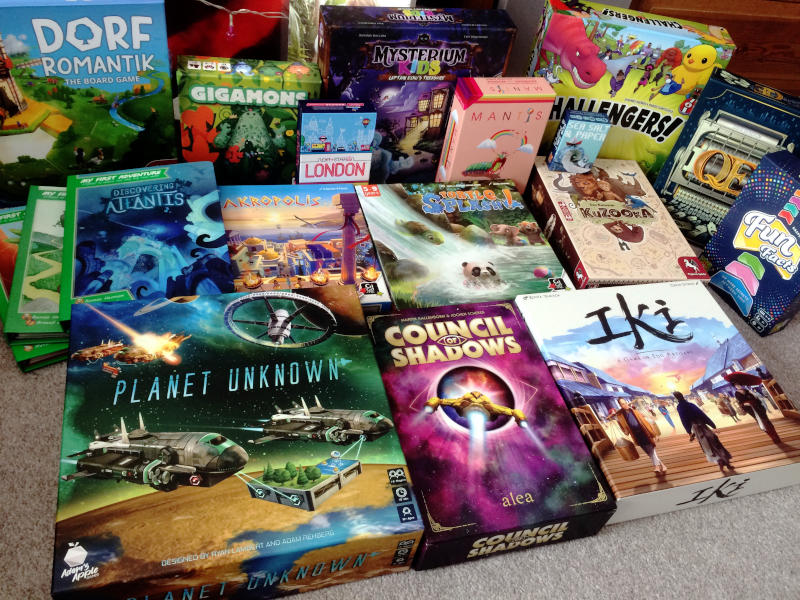 the nine Spiel des Jahres 2023 nominations and some other games