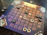 the game board and tokens from ¡Adiós Calavera!