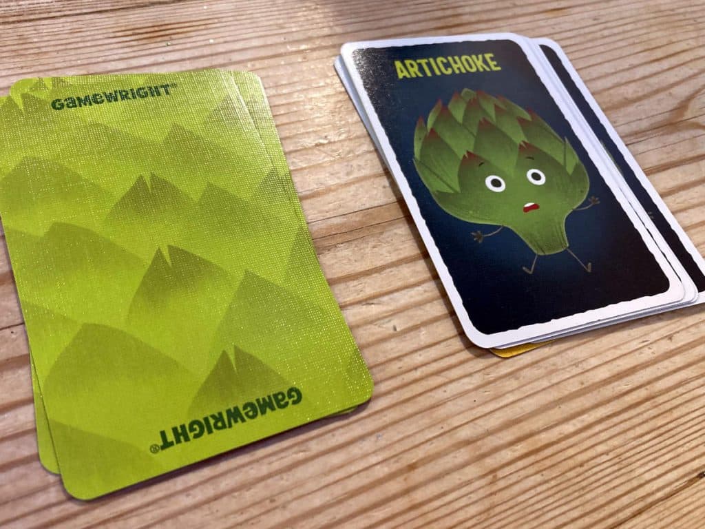 a draw deck and a discard deck showing an Artichoke