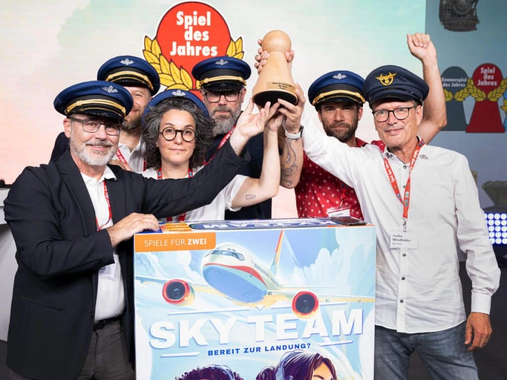 the team behind the game Skyteam, winner of the Spiel des Jahres 2024