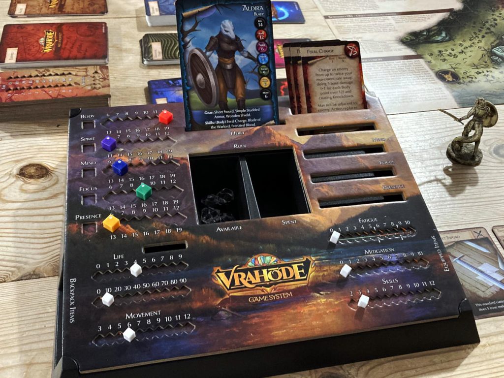 one of the player consoles from Vrahode: Age of Prophecy