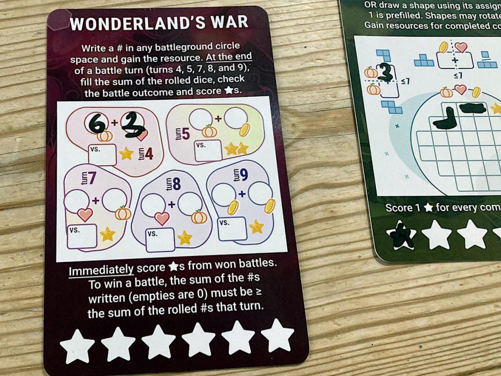 Wonderland's War is one of the cards in Rolling Realms Redux