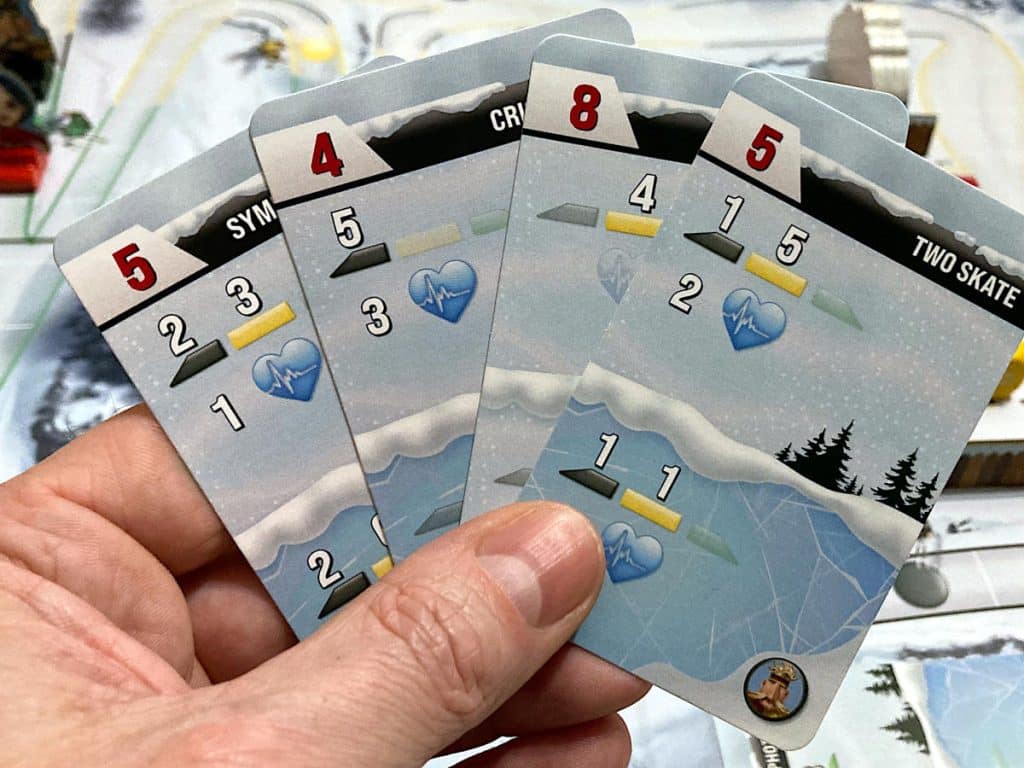 a hand of card from Biathlon Blast