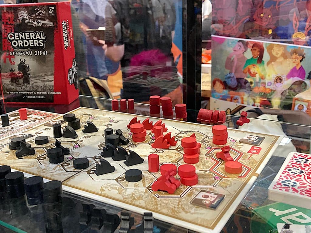 a close-up of the latest General Orders game
